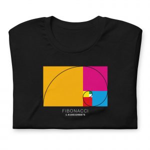 Samarreta en català negra “Fibonacci” plegada
